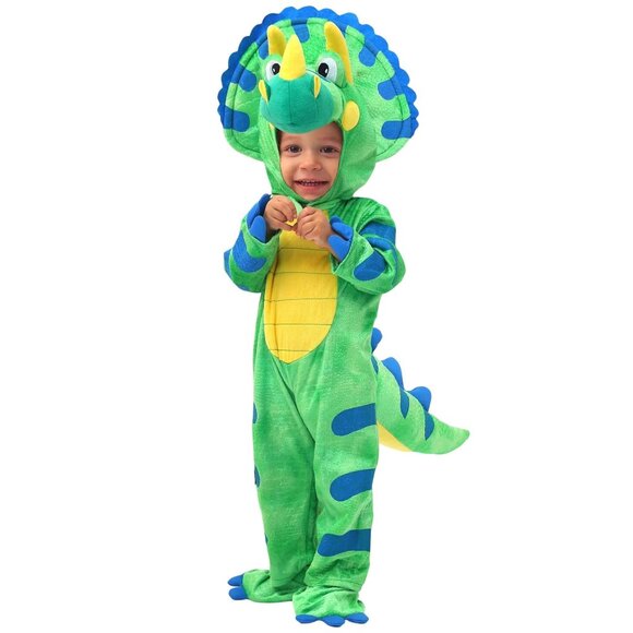 Spooktacular Creations Triceratops Halloween Costume Baby Small Dinosaur 9-12 Mo - Picture 1 of 14